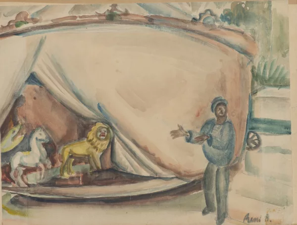 René Auberjonois — René Victor AUBERJONOIS (1872-1957), 'Le manège'