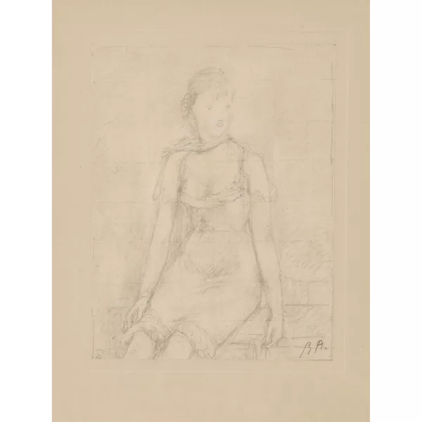 René Auberjonois — "Fille en pantalon".