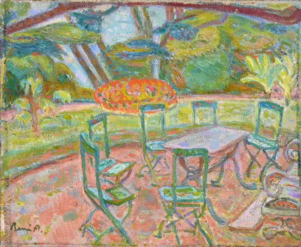 Terrasse fleurie