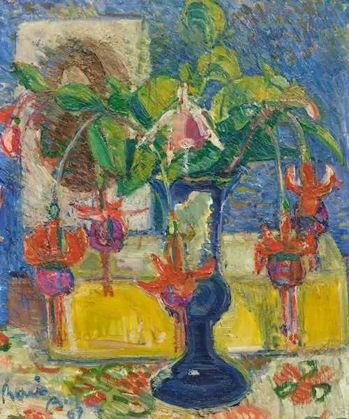 RENÉ AUBERJONOIS — Nature morte en bleu et rouge. 1907. — Koller Auktionen