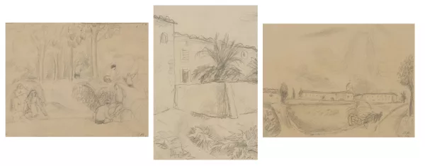 René Auberjonois — René Victor AUBERJONOIS (1872-1957), ensemble de trois dessins