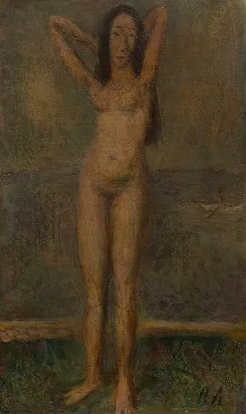RENÉ AUBERJONOIS — Une femme sort de l'eau. 1949. — Koller Auktionen