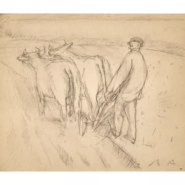 René Auberjonois — "L'homme à la charrue".