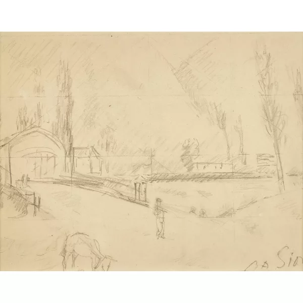 René Auberjonois — "Pont sur le Rhone, Sion".
