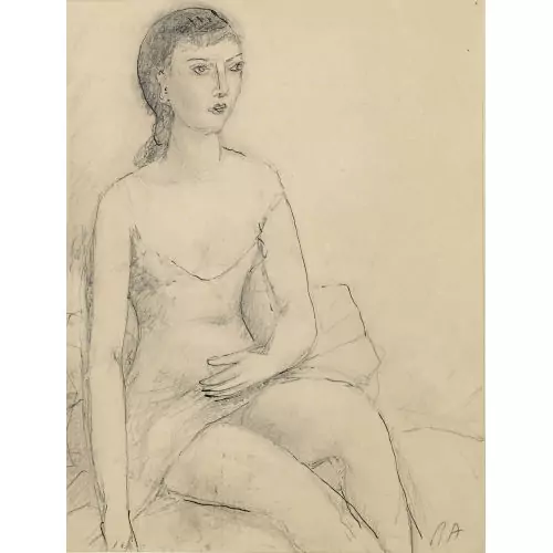 Sitzendes Mädchen