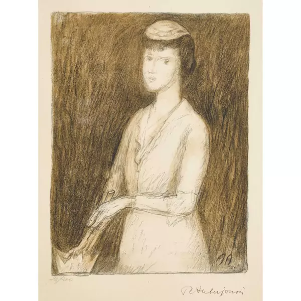 Frau mit Hut
