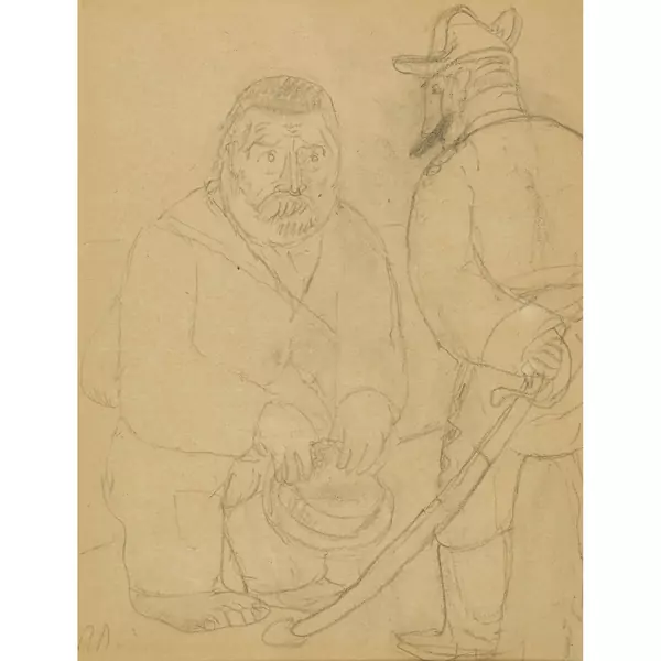 "Dessin humoristique, Gendarme"