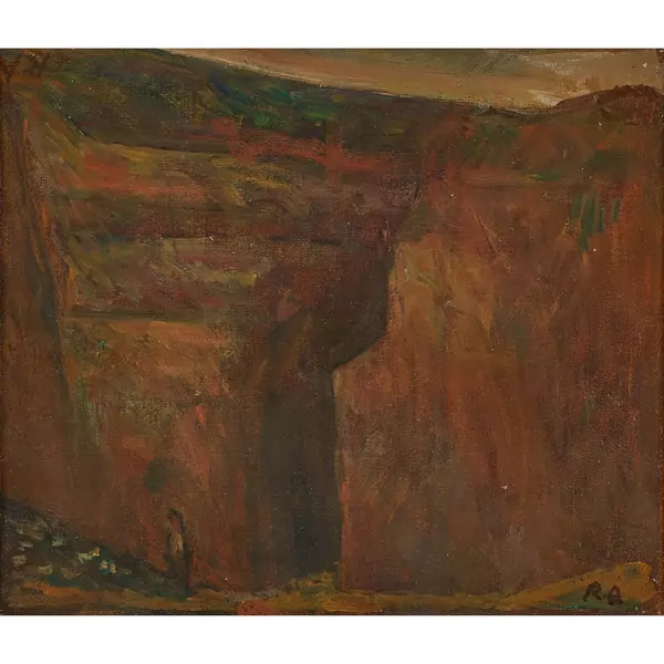 "Berger à l'entrée d'une gorge"