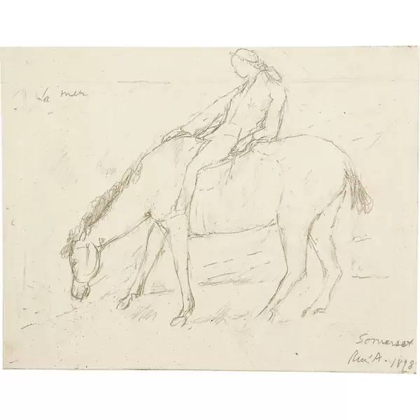 René Auberjonois — Jeune fille à cheval - La mer — Galerie Kornfeld