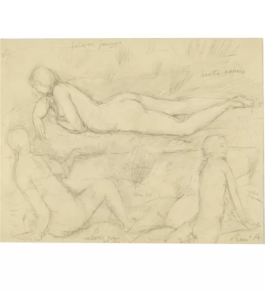 René Auberjonois — Les baigneuses en rivière — Galerie Kornfeld