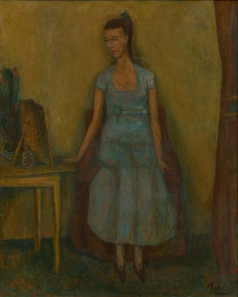 René Auberjonois — Femme devant le miroir