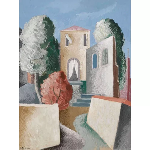RENÉ HERBERT PARESCE — Village méditerranéen.