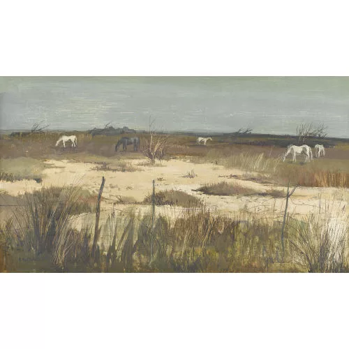 Renée Yolanda Hauser — "Chevaux en Camargue".