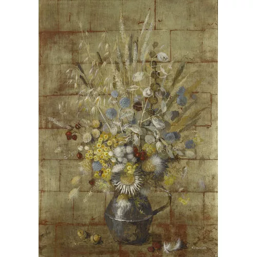 Renée Yolanda Hauser — "Bouquet sur fond or".