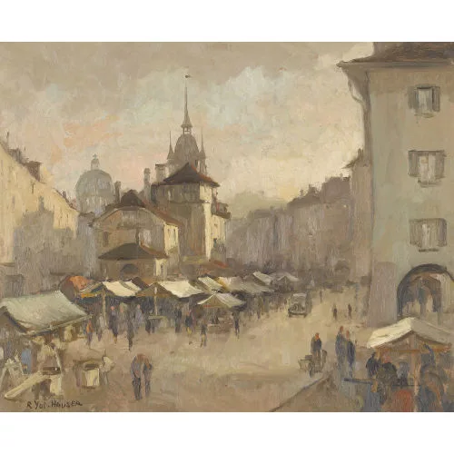 Renée Yolanda Hauser — Der Waisenhausplatz in Bern.
