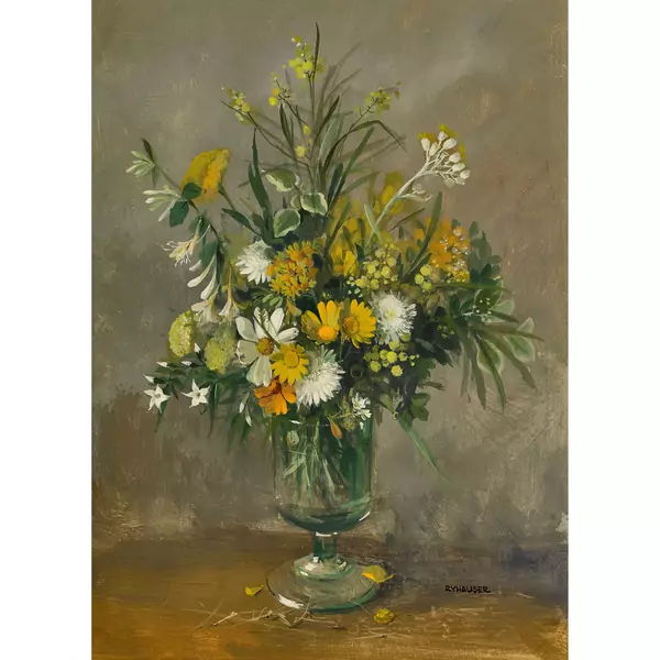"Bouquet blanc et jaune"