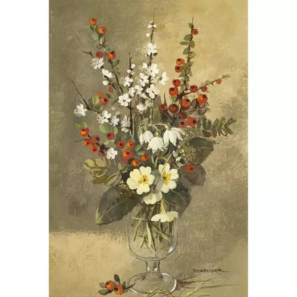 "Bouquet aux baises rouges"