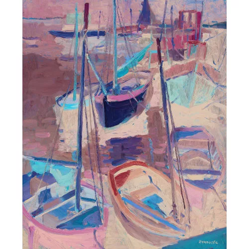 Renée Yolanda Hauser — Bootshafen im Sommer.