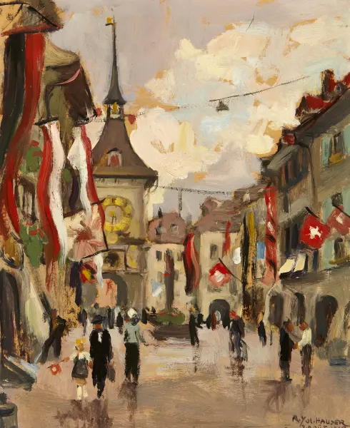 Nationalfeiertag vor der Zytglogge