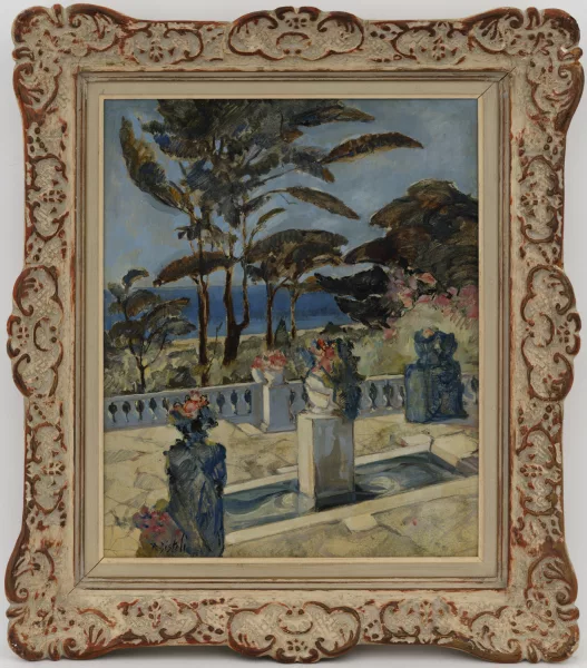 Reynold Disteli — Terrasse, vue sur la Méditerranée