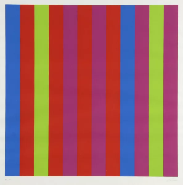 Richard Paul Lohse — 2x2 und 2x4 Farbgruppen, aus "R.P. Lohse", 1982