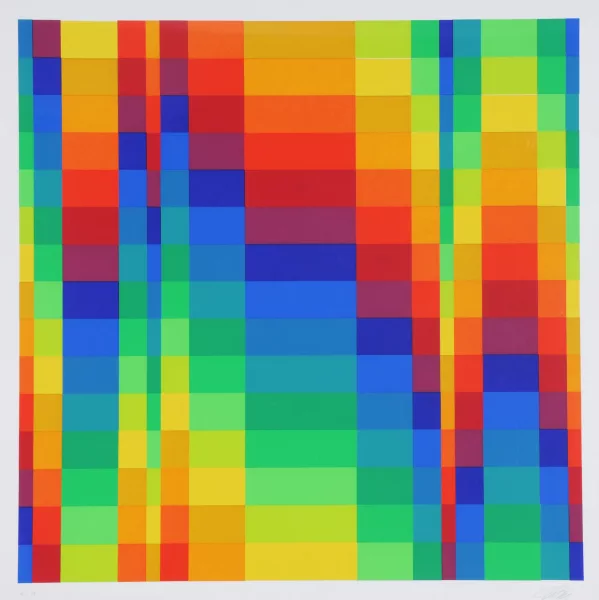 Richard Paul Lohse — Fünfzehn systematische Farbreihen, 1968