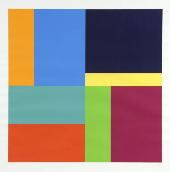 Richard Paul Lohse — 2 Bewegungen um ein Zentrum, aus "R.P. Lohse", 1982