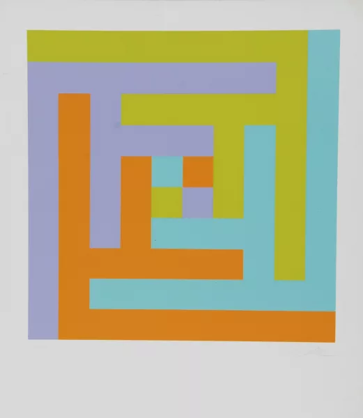 Richard Paul Lohse — Vier Gruppen verbunden, 1968