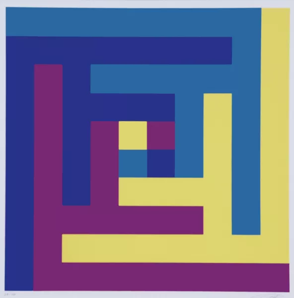 Richard Paul Lohse — Vier verbundene Gruppen, 1966-67