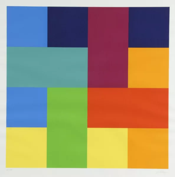Richard Paul Lohse — 3 horizontale Teilungen, aus "R.P. Lohse", 1982