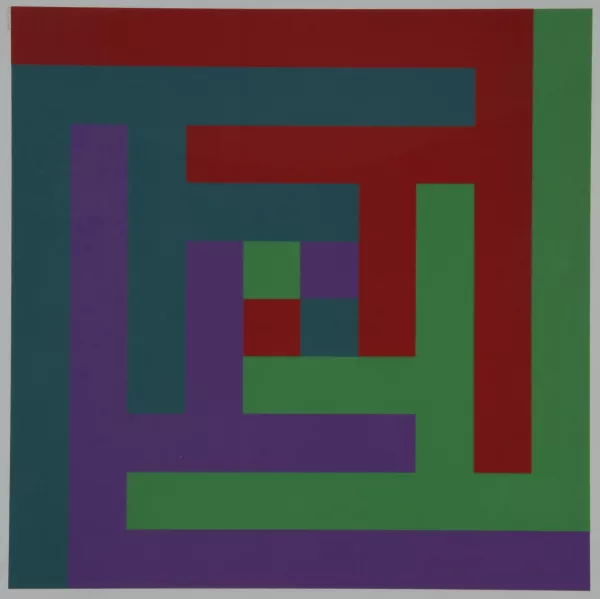Richard Paul Lohse — Vier verbundene Gruppen, aus "Sechs Serigrafien", 1967