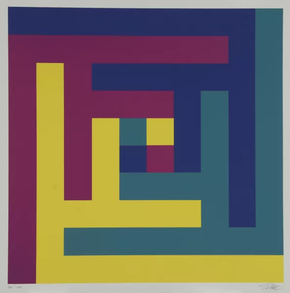 Richard Paul Lohse — Vier verbundene Gruppen, 1966-67