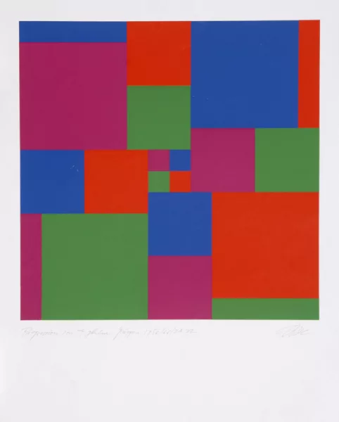 Richard Paul Lohse — Progression von 4 gleichen Gruppen, 1956/66