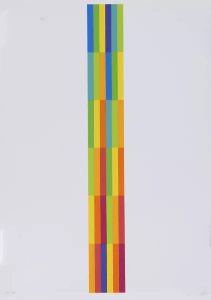 Richard Paul Lohse — Portfolio. Vier vertikale serielle Strukturen, 1980