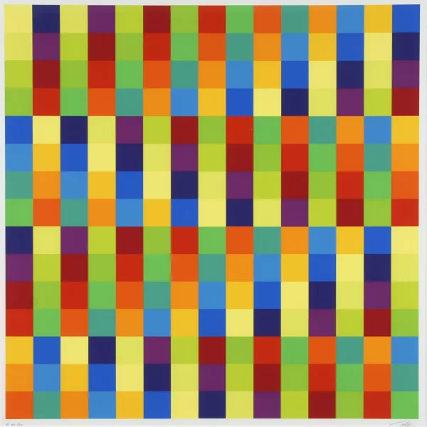 Richard Paul Lohse — 2 Blätter: Serielle Ordnungen, 1975