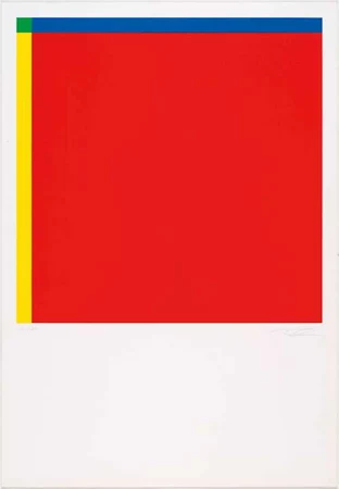 RICHARD PAUL LOHSE — Diagonal von Rot über Gelb und Blau zu Grün. 1972. — Koller Auktionen