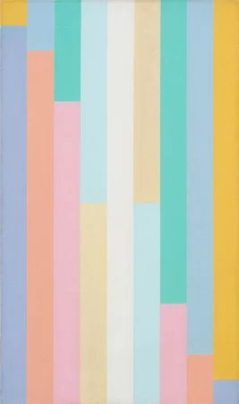 Rhythmische Progression zwei getrennter gleicher Gruppen mitgleichen Farbmengen, 1952/64