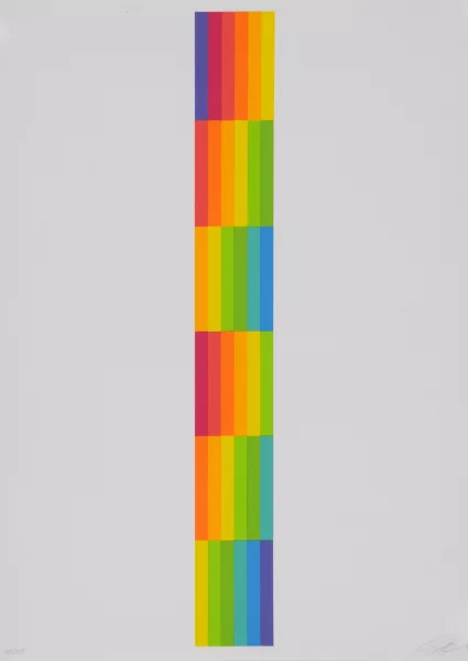 Richard Paul Lohse — Portfolio. Vier vertikale serielle Strukturen, 1980