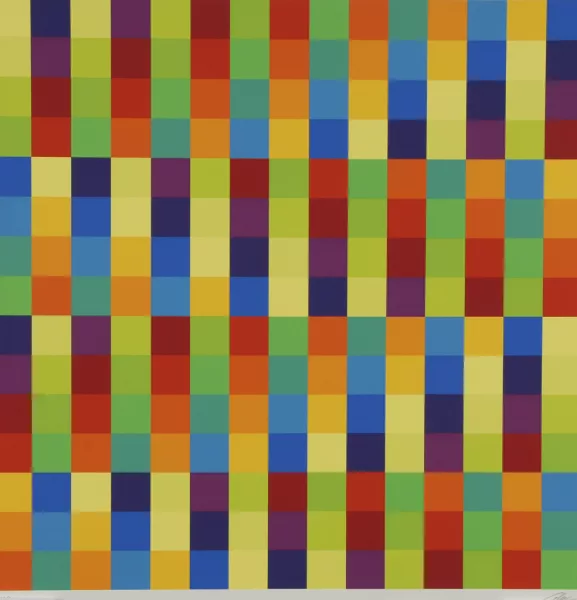 Richard Paul Lohse — Modulare / serielle Ordnung, 1976