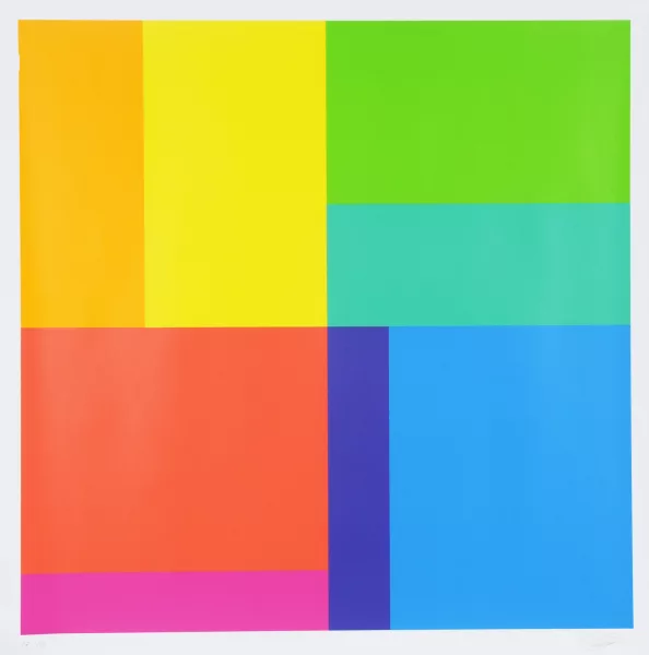 Richard Paul Lohse — Bewegung von acht Farben um eine Achse, 1972