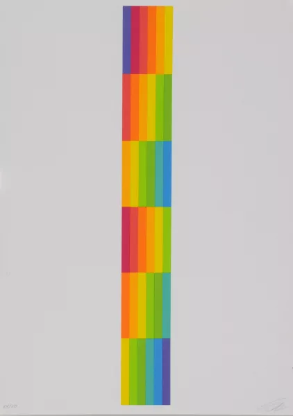 Richard Paul Lohse — Portfolio. Vier vertikale serielle Strukturen, 1980