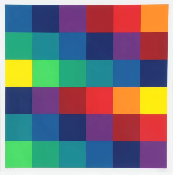 Richard Paul Lohse — 2 Blätter aus "Richard Paul Lohse - Sechs Serigrafien", 1967
