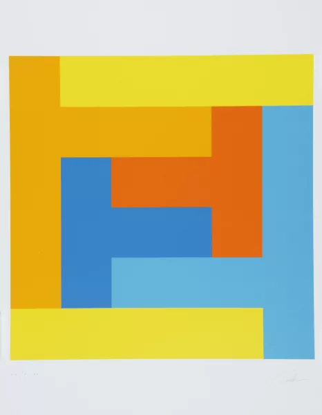 Richard Paul Lohse — Mappe. Kunstmappe Schweizerische Mobiliar, 1977