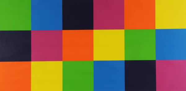 Richard Paul Lohse — Blatt aus "3 x 3 Farbgleichungen"