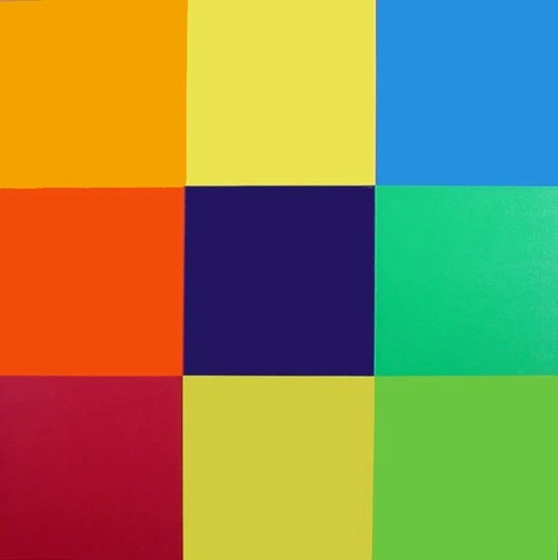 Richard Paul Lohse — Farbkomplementäre Ordnungen, 1954/1976