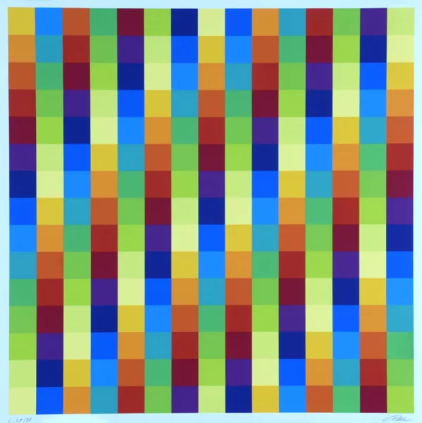 Richard Paul Lohse — Modulare / serielle Ordnung, 1976