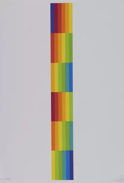 Richard Paul Lohse — Portfolio. Vier vertikale serielle Strukturen, 1980