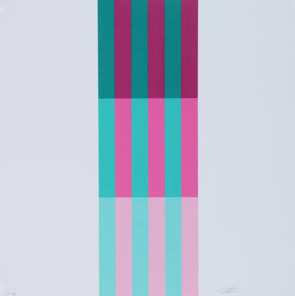 Richard Paul Lohse — Vertikale Stufung, 1974