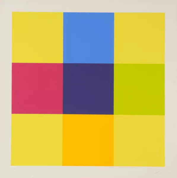 Richard Paul Lohse — Drei komplementäre Kontraste, 1975