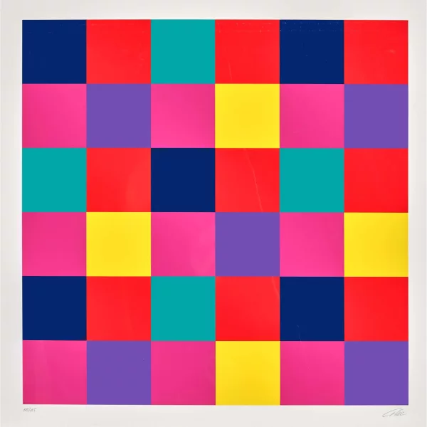 Richard Paul Lohse — "Kontrastierende Farbgruppen".